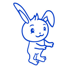 Rabbit Hug Me Bunny Small Animal Cute Free Hugs Design Lover Art Vector Illustration Card T-Shirt Poster Sticker Graphic Print Decorative Drawing Isolated Logo Decoration Symbol Creative Cool Style
