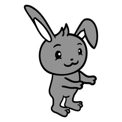 Rabbit Hug Me Bunny Small Animal Cute Free Hugs Design Lover Art Vector Illustration Card T-Shirt Poster Sticker Graphic Print Decorative Drawing Isolated Logo Decoration Symbol Creative Cool Style
