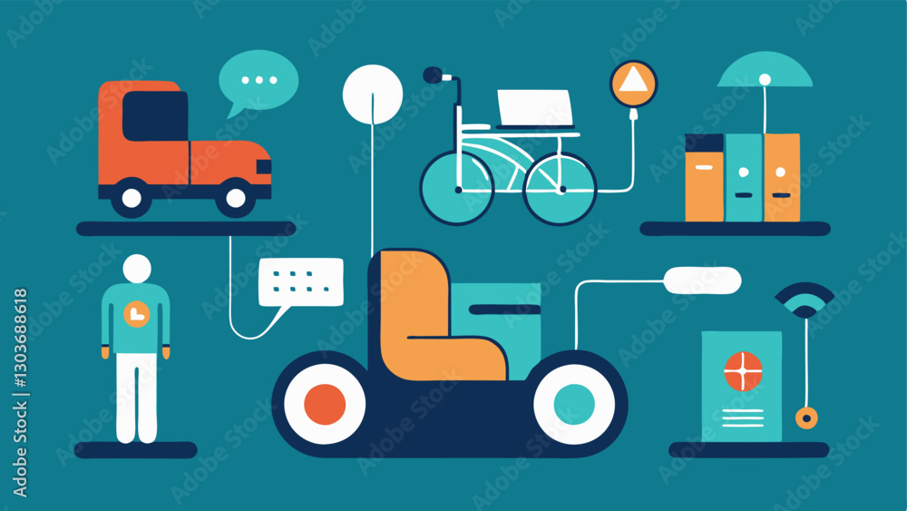 Poster these descriptions can serve as ideas for simple vector illustrations focusing on the various adapti