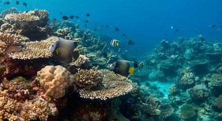 Graceful Reef Dwellers The Angelfish in Coral Gardens