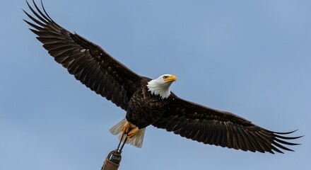 Obraz premium Symbol of Freedom The Bald Eagle in Flight