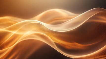 Fototapeta premium Abstract flowing waves of shimmering gold and bronze colors