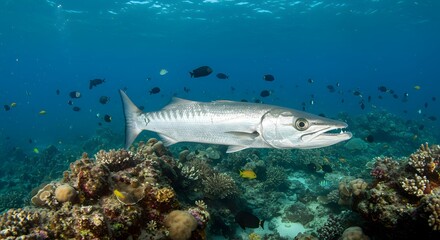 Fototapeta premium Apex Predator The Barracuda in Tropical Waters