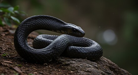 The Swift and Venomous The Black Mamba in its Environment