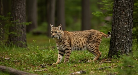 Solitary Hunter The Bobcat in its Natural Environment