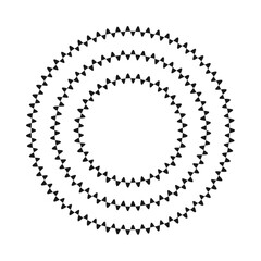 Three Concentric Circles Sine Wave Icon