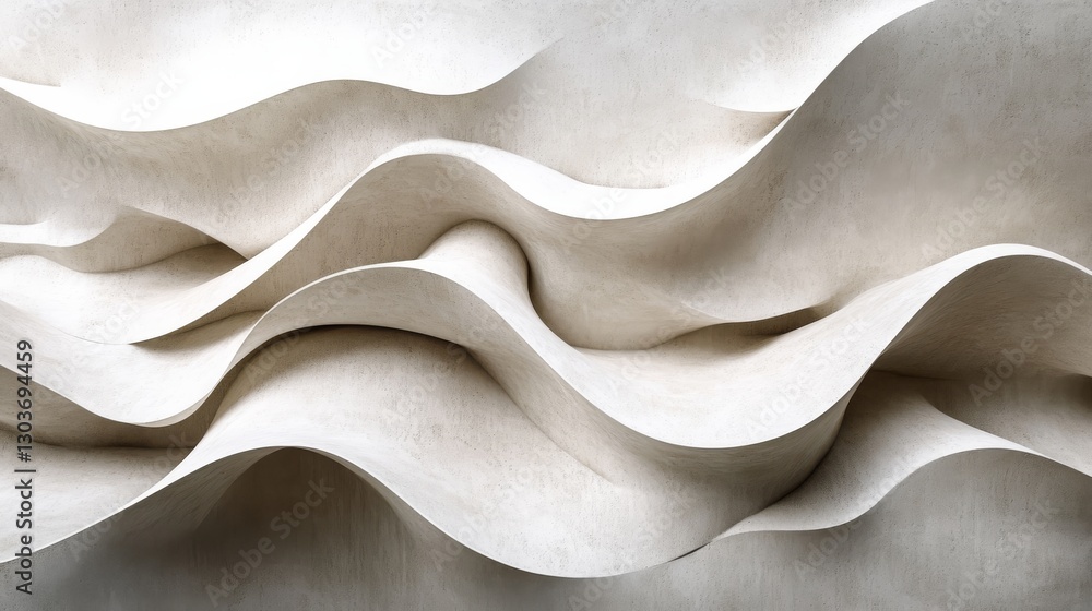 Poster abstract wavy textures of layered smooth surfaces create patterns
