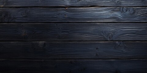 Obraz premium This is a detailed closeup view of a black wooden wall surface
