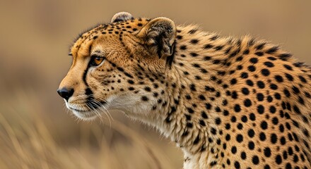 Naklejka premium Speed and Agility The Cheetah in its Natural Environment