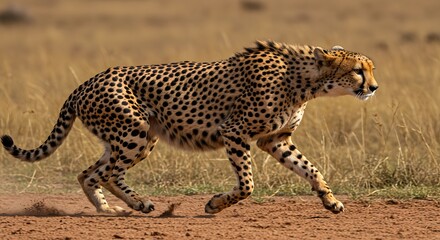 Fototapeta premium Speed and Agility The Cheetah in its Natural Environment