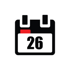 calender icon with white background