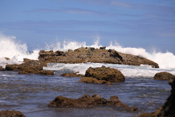waves on the beach