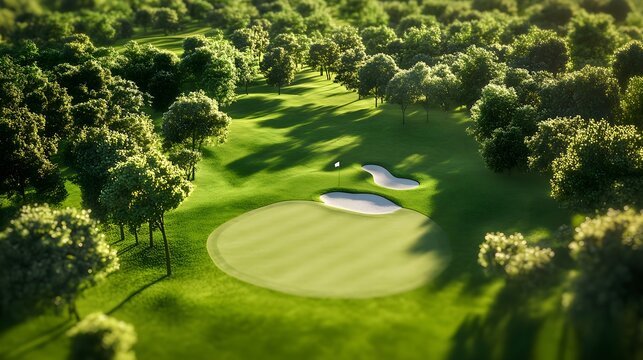 Best golf course planning with realistic 3d modeling image