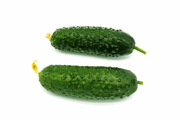 cucumber on white background