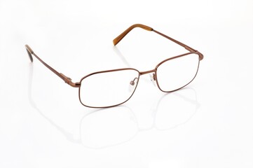 glasses on white