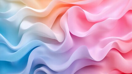 Obraz premium An abstract artwork depicting flowing fabrics in vibrant colors
