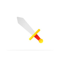 sword icon, colored flat vector. modern and minimalist design