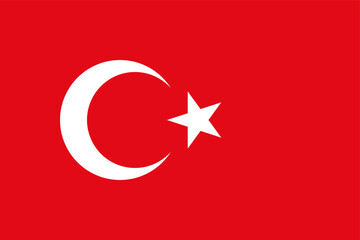 Standardized national flag Republic of Turkey