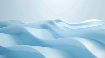 Fototapeta premium Blue Wave Hills Abstract Background