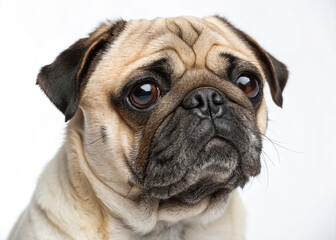 pug dog portrait