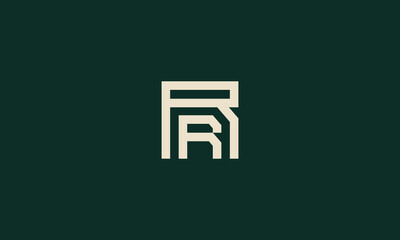 RR monogram logo design
