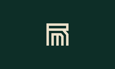 RM monogram logo design
