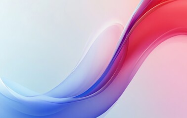 Abstract Red Blue Wave Background