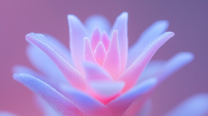 Macro Shot of Frosted Succulent