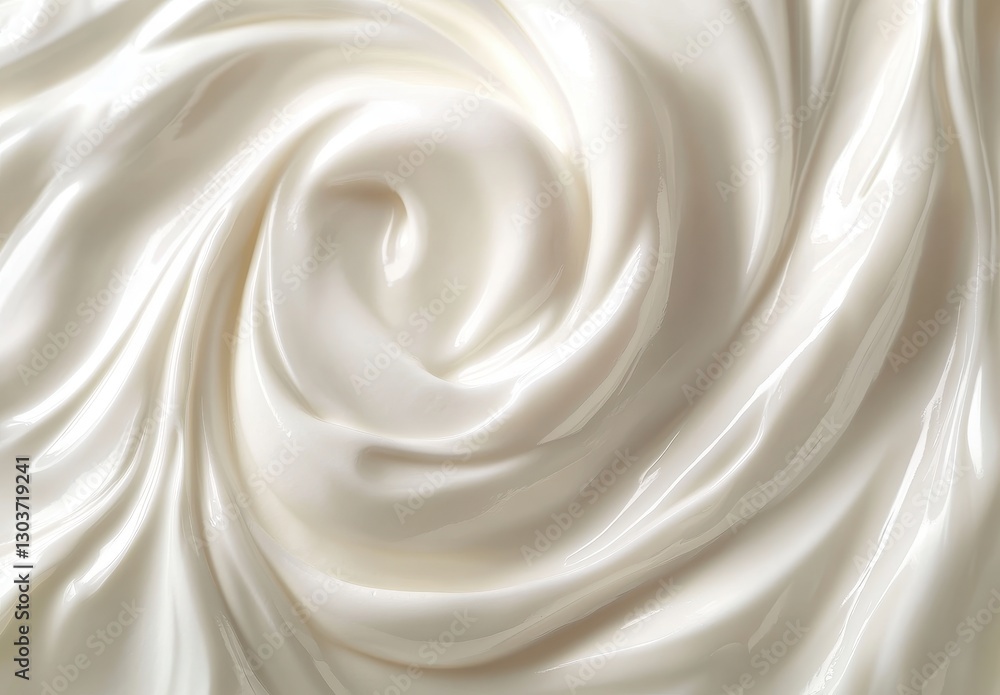 Poster smooth creamy texture swirl pattern on light background suitable for backgrounds, textures, and abst