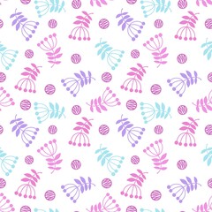 Abstract floral seamless flowers pattern for wrapping paper and fabrics and kids