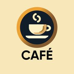 cafe or coffee logo premium design