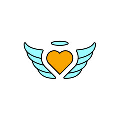 angel icons  symbol vector elements for infographic web