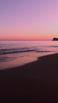 sunset on the beach