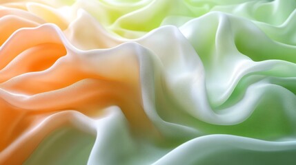 Obraz premium Soft and flowing silk fabric in multiple blended colors