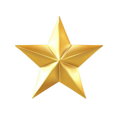 Fototapeta premium A simple star-shaped spark, with sharp edges and light reflections on a white background.