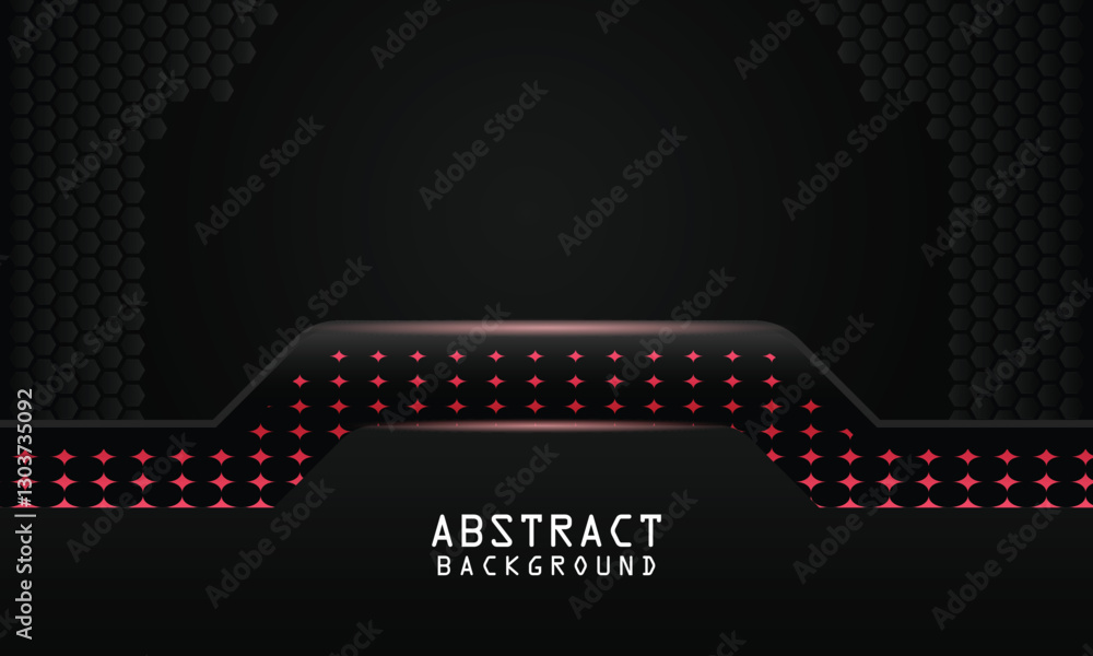 Poster modern abstract background with combination glowing red design template