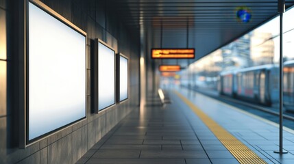 Metro Subway Ad Screen Mock Up