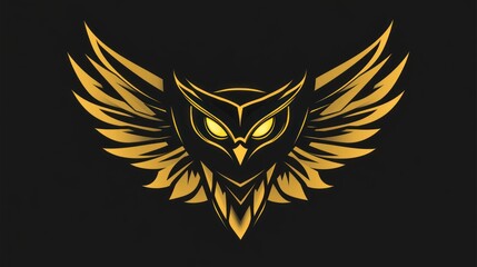 Golden Owl Emblem, Powerful Symbol