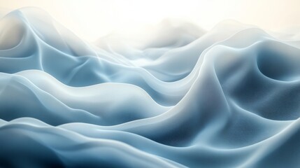 Obraz premium Silky abstract fabric displayed with soft folds and light effects