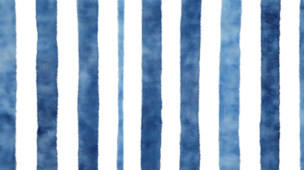 Striped blue and white square rug featuring alternating stripes and a soft textured surface. Ideal for contemporary interior decor or as stylish floor accent. Isolated on transparent background.