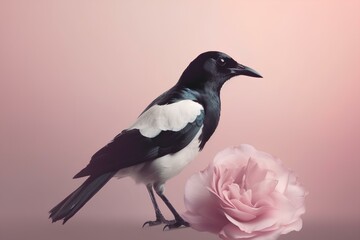 Obraz premium crow on a branch