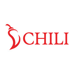 hot chili flat minimalist logo design