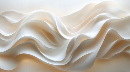 Obraz premium Delicate fabric waves create a gentle and flowing abstract composition