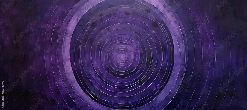Poster elegant backdrop featuring overlapping concentric circles in rich purple tones for a stunning visual