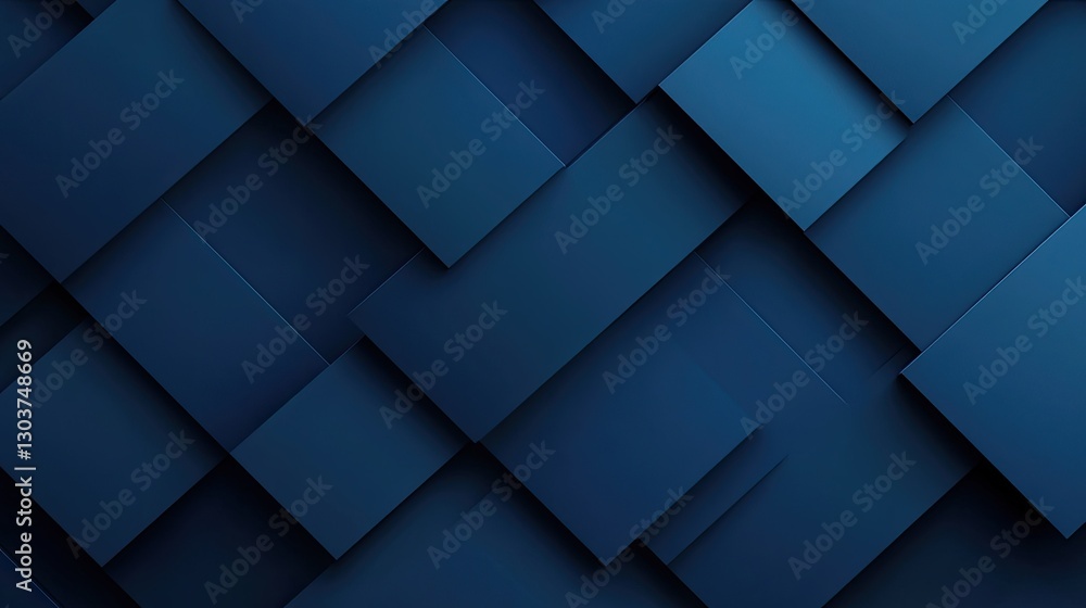 Poster abstract background of overlapping blue squares geometric pattern design modern texture wallpaper