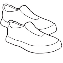 shoes vector outline