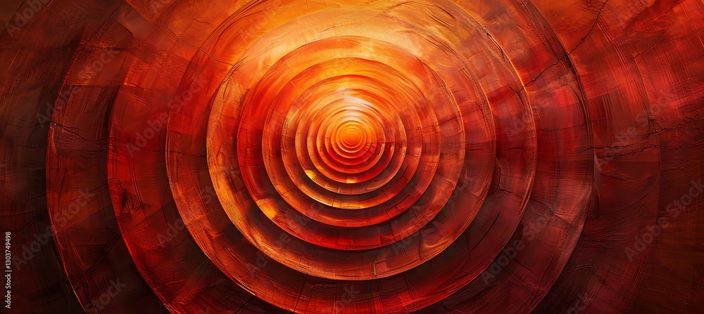 Aufkleber stylish background with overlapping concentric circles in bright red tones for a bold graphic design