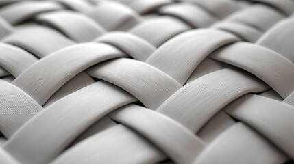 Obraz premium The detailed close up view of a woven fabric pattern