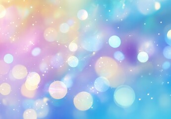 Soft Colorful Bokeh Background with Gentle Hues of Blue, Pink, and Purple for Use in Creative Digital Projects and Artistic Designs