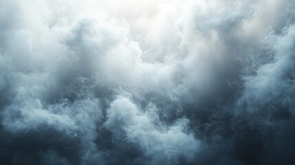 Fototapeta premium A dramatic depiction of dense fluffy clouds in a sky